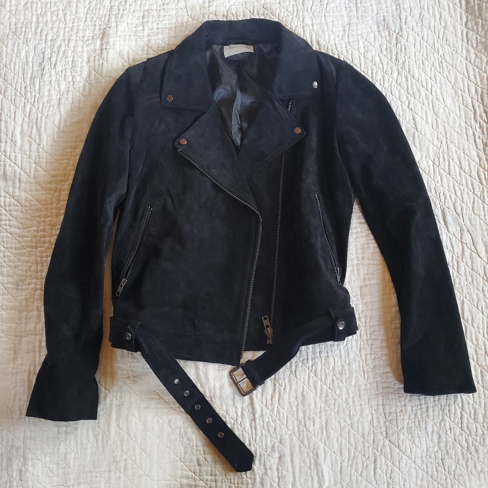 Modern Citizen Morena Suede Moto Jacket